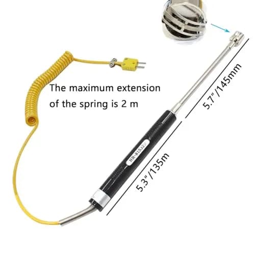 URBEST Surface Thermocouple -50 to 500°C | Handheld K Type Probe for Surface Temp Measurement thumbnail 2