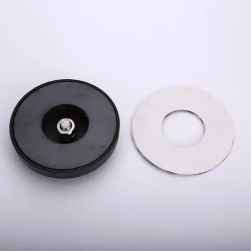Lightronic 3" Round Ultra Strong Power Magnet Base, 2 Pack | Mount LED Offroad Lights Without Drilling thumbnail 4