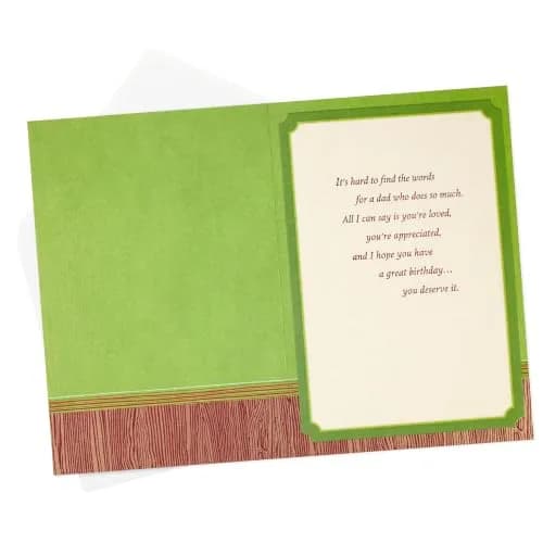 Hallmark Birthday Card for Dad (Loved and Appreciated) | Heartfelt Greeting for Father's Day & Birthdays thumbnail 2