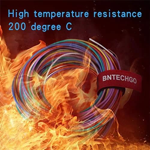 BNTECHGO 22 AWG Silicone Wire Kit 10 Colors Each 10ft Stranded Tinned Copper | 600V 200°C Flexible Wire for RC, DIY thumbnail 4