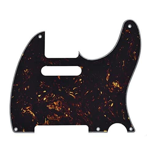 KAISH 5 Hole American Vintage Style Tele Pickguard Guitar Pick Guard Scratch Plate Dark Tortoise | 2.2mm Thickness thumbnail 1