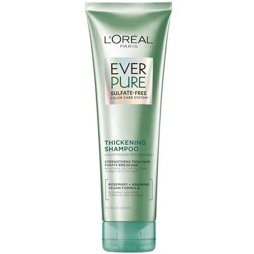 L'Oreal Paris EverPure Thickening Sulfate Free Shampoo 250ml (8.5 Fl Oz) | Strengthens Thin, Fragile Hair with Rosemary Leaf thumbnail 1