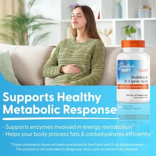 Doctor's Best Alpha Lipoic Acid Supplement 600mg | Antioxidant Support, Vegan, Non-GMO thumbnail 7