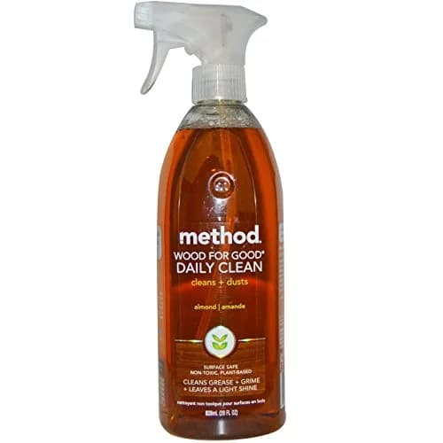 Method Daily Wood Cleaner Almond 28 oz (830ml) Spray Bottles, Pack of 2 | Cleans & Shines Sealed Wood Surfaces thumbnail 1