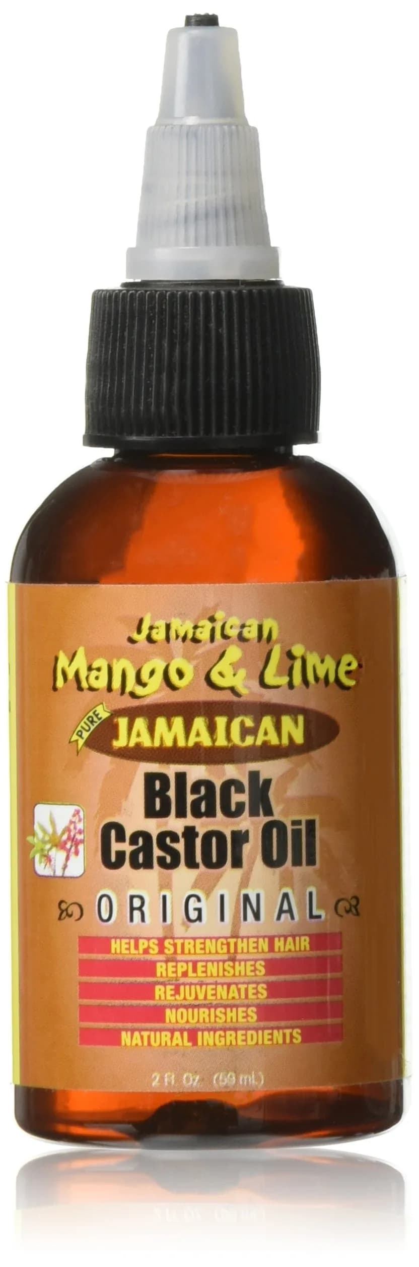 Jamaican Mango & Lime Black Castor Oil 2 fl oz | Supports Hair Growth & Shine — Original