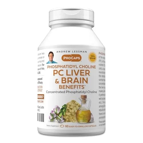 Andrew Lessman ProCaps PC Liver & Brain Benefits 60 Softgels | Phosphatidyl Choline for Cognitive Function & Liver Health thumbnail 1