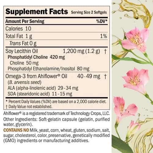 Andrew Lessman ProCaps PC Liver & Brain Benefits 60 Softgels | Phosphatidyl Choline for Cognitive Function & Liver Health thumbnail 2