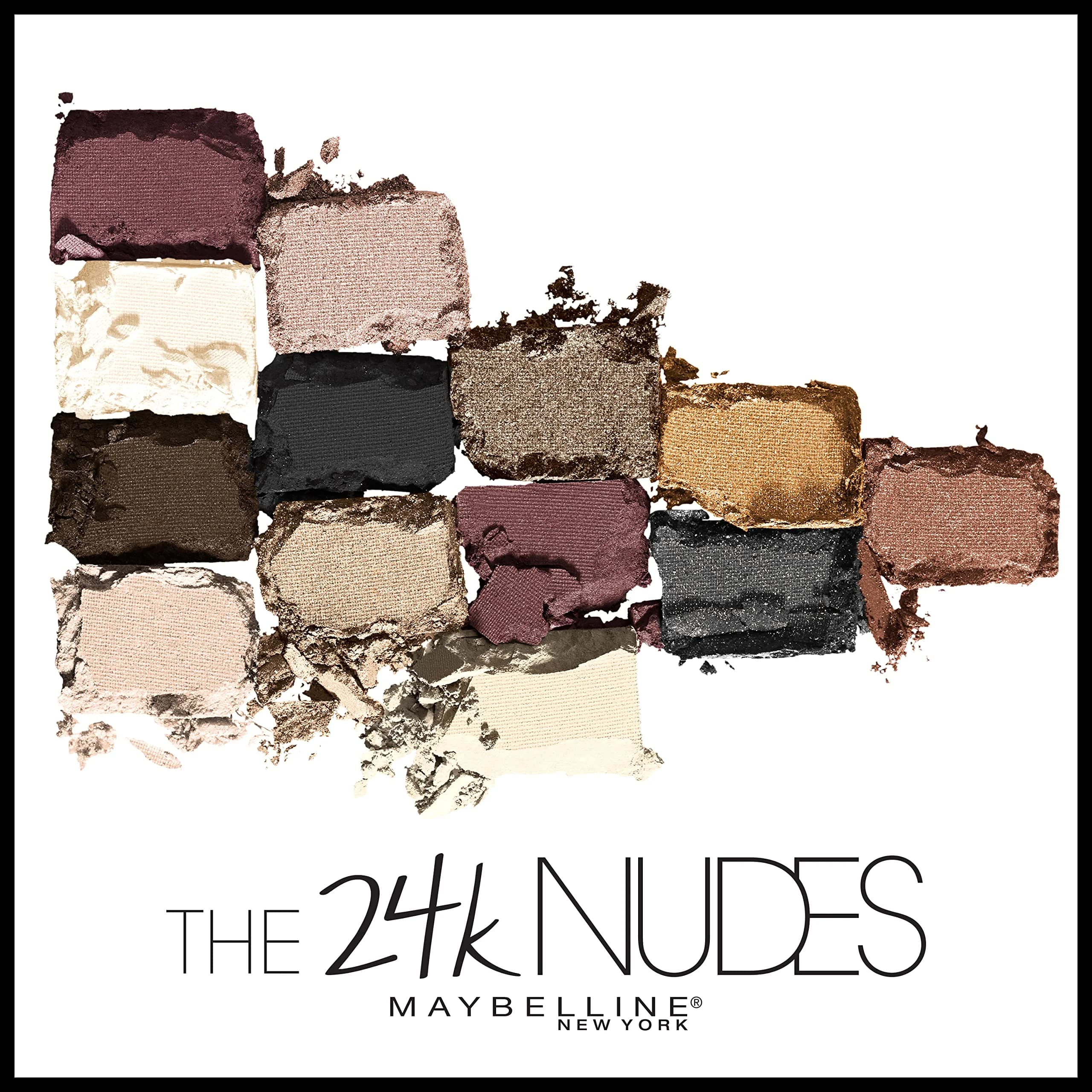 Maybelline The 24K Nudes Gold Eyeshadow Palette Makeup, 12 Shades | Blendable Powder - view 3