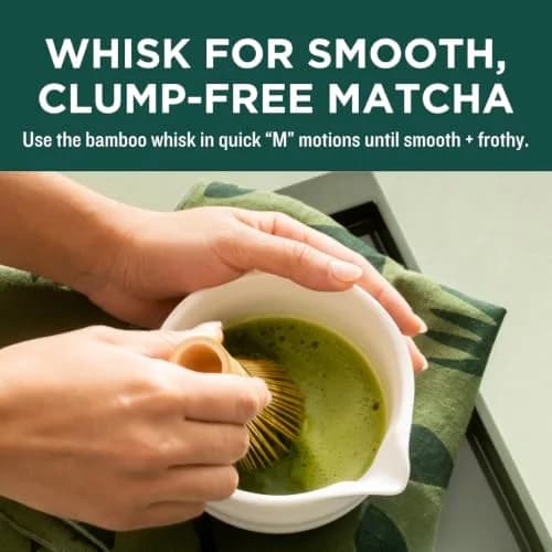 Jade Leaf Traditional Matcha Whisk Set with Bamboo Chasen, Chashaku, Sifter & Handbook | Authentic USA Import thumbnail 3