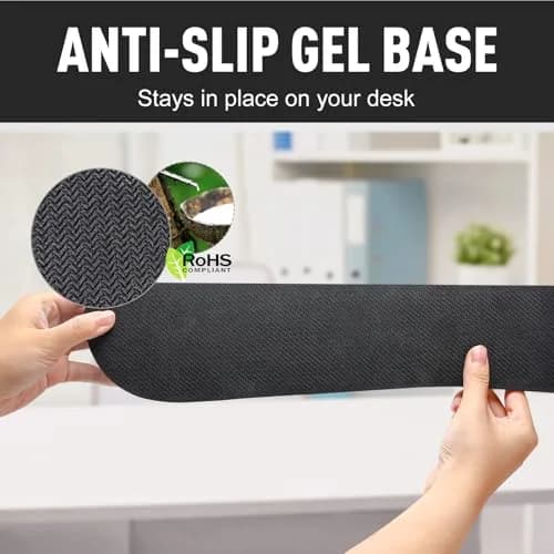 Gimars Upgrade Enlarge Silky Superfine Fabric Memory Foam Keyboard Wrist Rest Set with Mouse Pad | Ergonomic Typing Pain Relief for Office & Gaming thumbnail 6