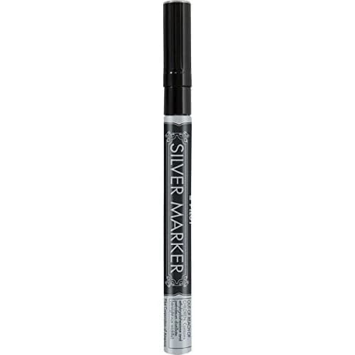 Pilot Metallic Permanent Markers Extra Fine Point 6 Pack | Waterproof & Smudge-Free Silver Ink thumbnail 3