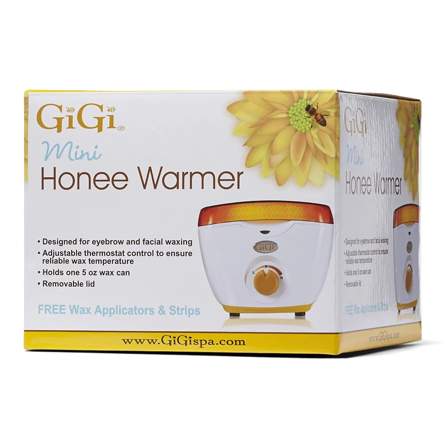 GIGI Mini Compact Honee Wax Warmer for Hair Removal Heater for 5 oz Cans | Portable, Professional-Grade Facial & Eyebrow Waxing - main product image