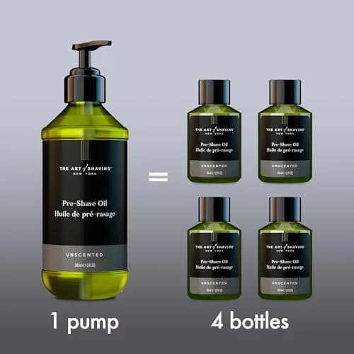 The Art of Shaving Unscented Pre-Shave Oil For Men – Clinically Tested For Sensitive Skin – Improves Razor Glide For a Close, Comfortable Shave – 240ml (8.1 Fl Oz) thumbnail 3