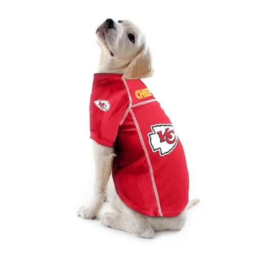 Littlearth NFL Kansas City Chiefs Basic Pet Jersey, Small | Team Color, Comfortable Polyester thumbnail 2