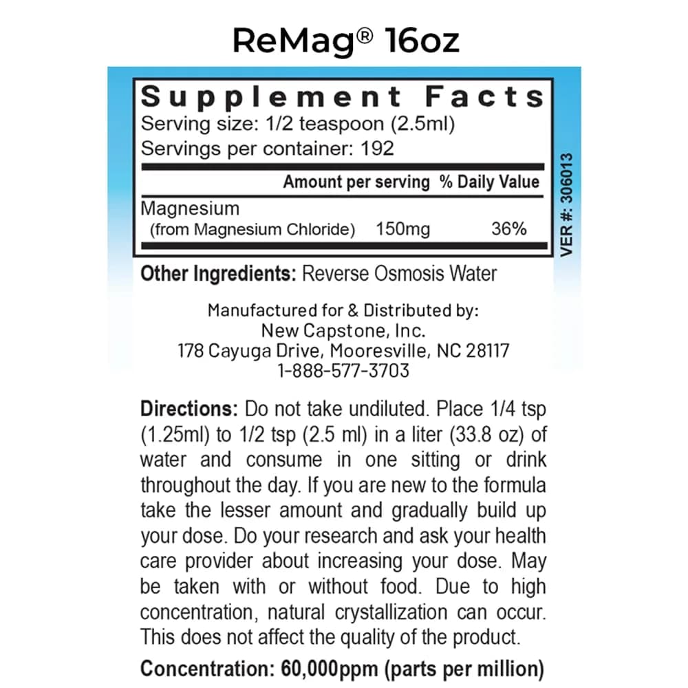 RnA ReSet ReMag Pico-Ionic Liquid Magnesium 479ml (16.2 Fl Oz) | NSF Certified for Sleep & Nerve Health - view 3