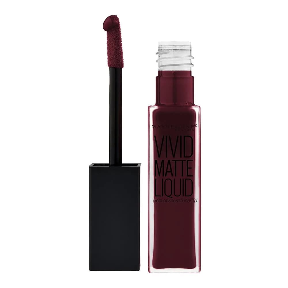 Maybelline New York Color Sensational Vivid Matte Liquid Lipstick Corrupt Cranberry 7.6ml (0.26 Fl Oz) | High Pigment Matte Finish — Corrupt Cranberry