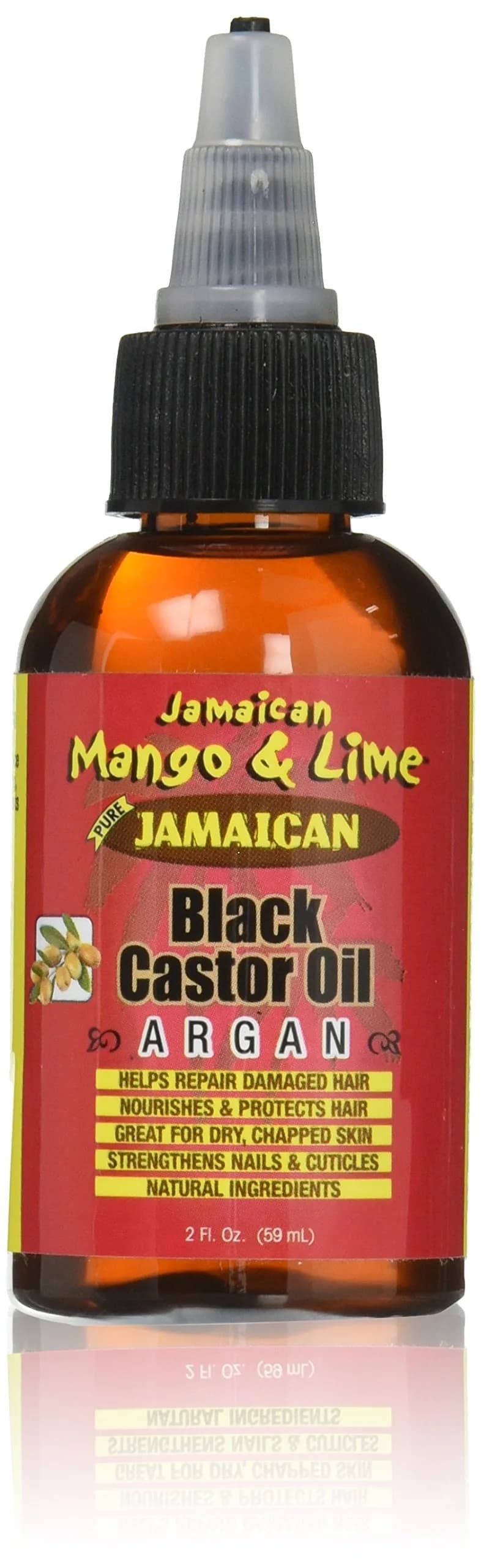 Jamaican Mango & Lime Black Castor Oil 2oz | Nourishes & Promotes Hair Growth thumbnail 1