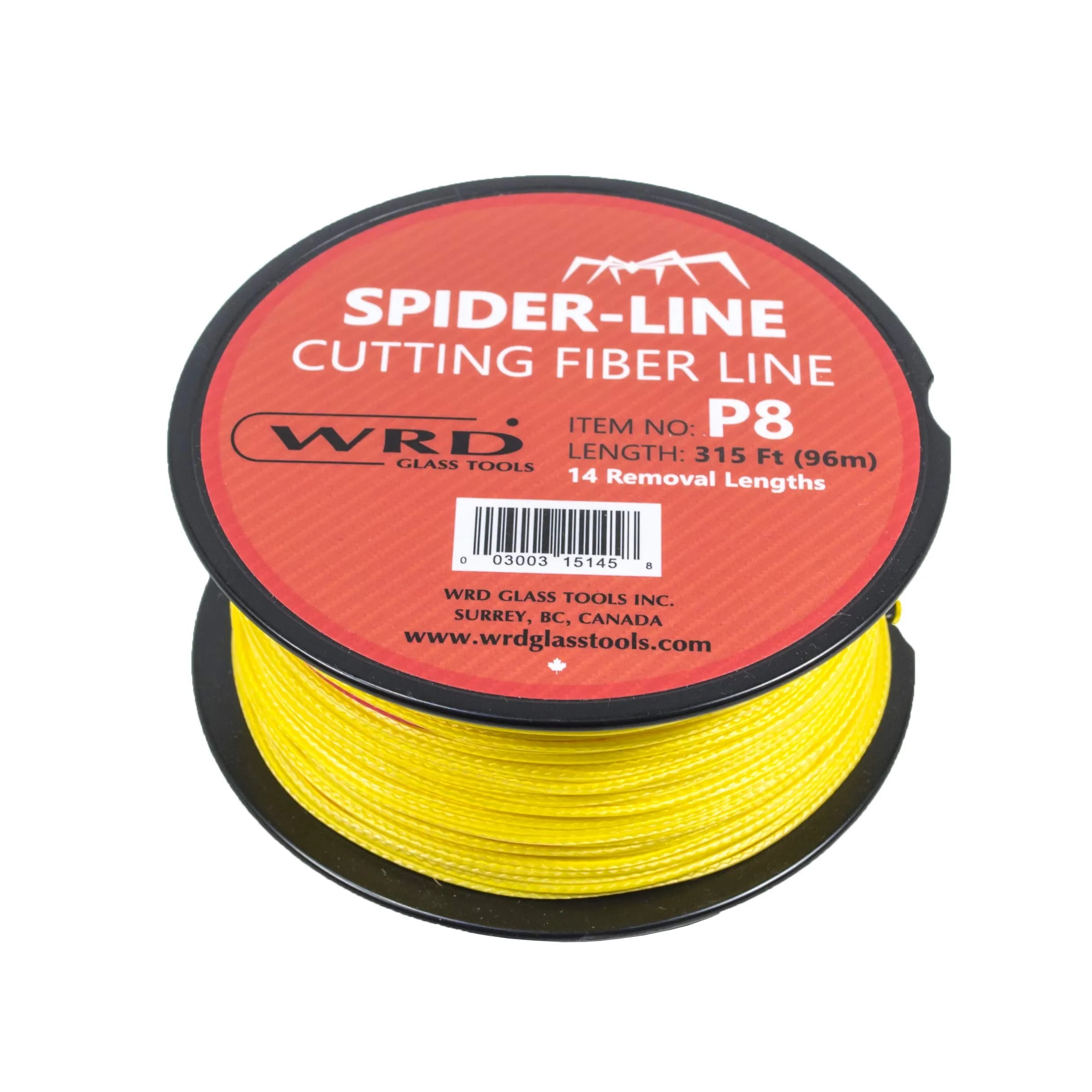 WRD Spider Line P8 Reusable Cutting Fiber Line 315 ft (96m) | High Tensile Strength for Windshield Removal - main product image