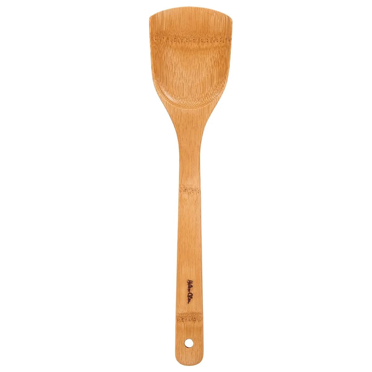 Helen's Asian Kitchen Natural Bamboo Stir Fry Spatula and Wok Tool, 13.5-Inch | Sustainable Kitchen Utensil for Wok Cooking — 13.5-Inch, Solid Wok Tool