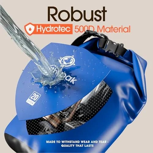 Earth Pak Waterproof Dry Bag Backpack 40L Blue | Durable PVC Kayaking Boating Fishing Rafting Marine Gear Protection thumbnail 4