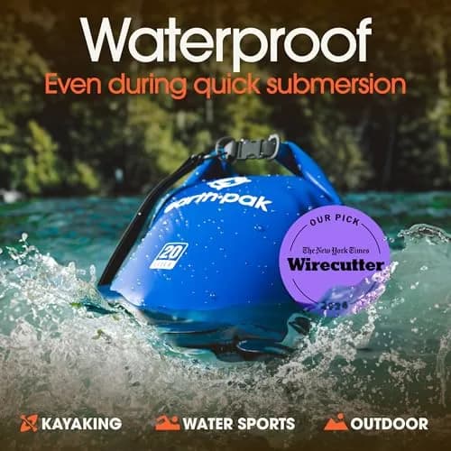 Earth Pak Waterproof Dry Bag Backpack 40L Blue | Durable PVC Kayaking Boating Fishing Rafting Marine Gear Protection thumbnail 3