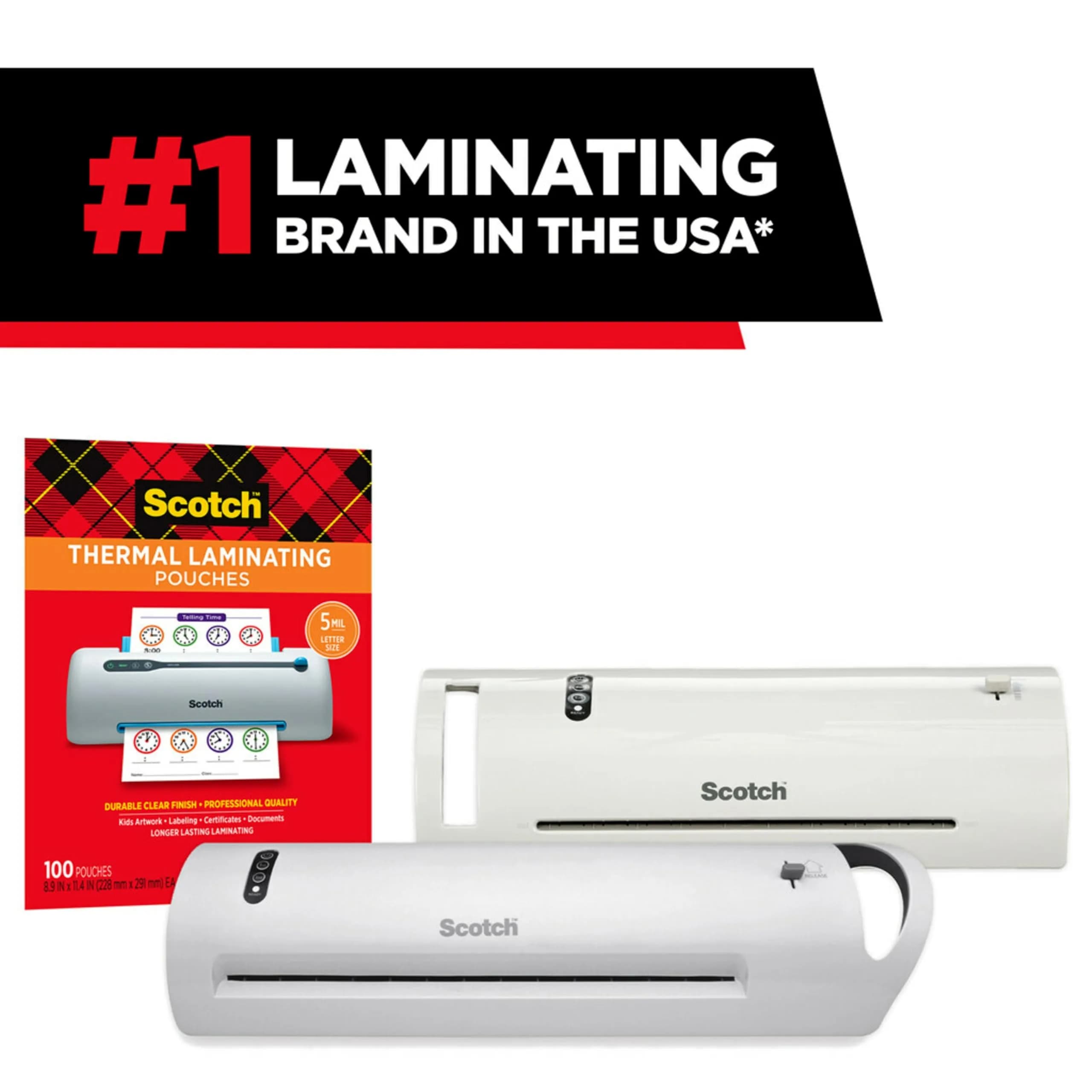 Scotch Thermal Laminating Pouches Variety Pack | Letter Size (21.6x27.9cm) & 4x6in (10x15cm) | Transparent, Photo-Safe Finish - view 5
