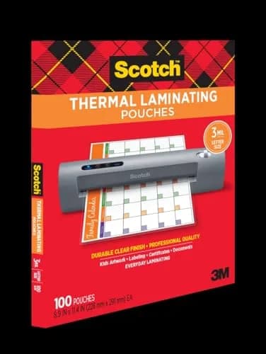 Scotch Thermal Laminating Pouches Variety Pack | Letter Size (21.6x27.9cm) & 4x6in (10x15cm) | Transparent, Photo-Safe Finish thumbnail 9