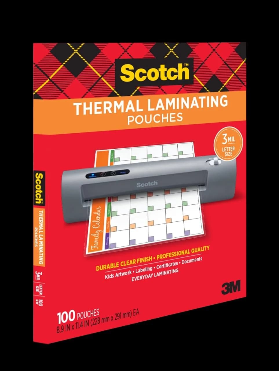 Scotch Thermal Laminating Pouches Variety Pack | Letter Size (21.6x27.9cm) & 4x6in (10x15cm) | Transparent, Photo-Safe Finish - view 9