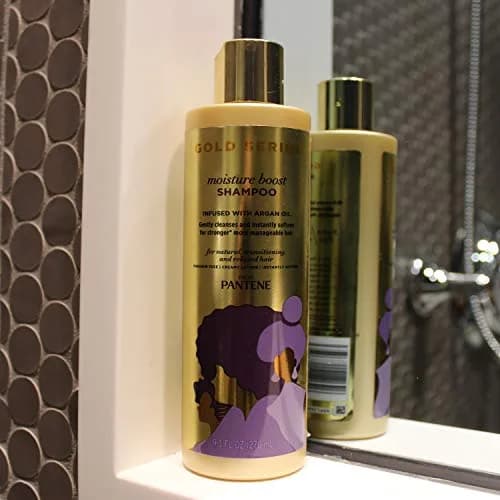 Pantene Pro-V Gold Series Moisture Boost Shampoo 270ml (9.1 Fl Oz) | Infused with Argan Oil for Damaged Hair thumbnail 9