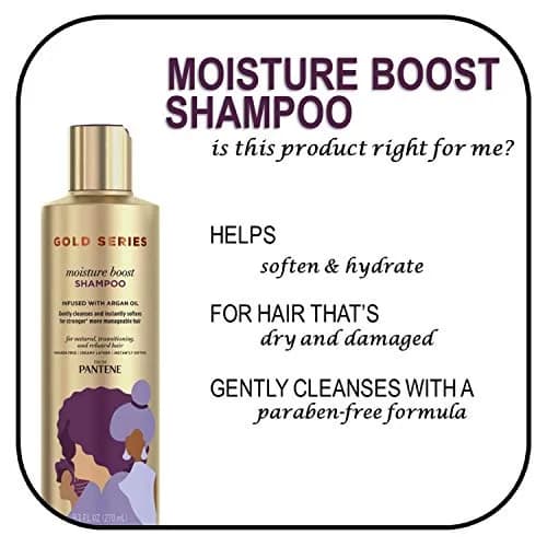 Pantene Pro-V Gold Series Moisture Boost Shampoo 270ml (9.1 Fl Oz) | Infused with Argan Oil for Damaged Hair thumbnail 3