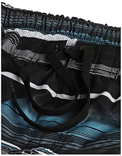 Kanu Surf Mens Mirage Swim Trunks 9 Inch UPF 50+ Microfiber Black Large thumbnail 3