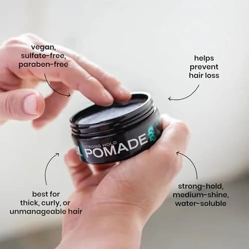 Billy Jealousy Plaster Master Water-Soluble Hair Pomade, 3 Oz | Strong Hold & Medium Shine for Men thumbnail 3