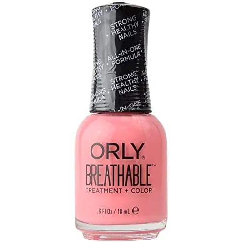 Orly Breathable Nail Color, Happy & Healthy Pink 18ml (0.6 Fl Oz) | Long-Lasting, Nourishing Formula thumbnail 1