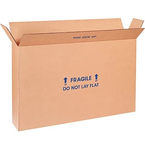 Tape Logic TL22616FPFOL FOL Flat Panel TV Boxes 22"L x 6"W x 16"H Kraft Pack of 5 | Heavy-duty Corrugated Shipping Solution thumbnail 1