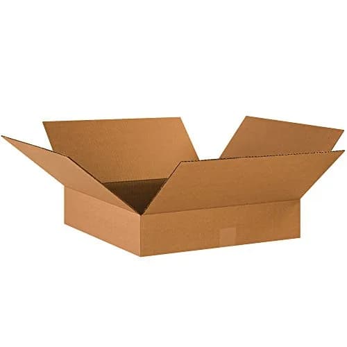 Tape Logic 17 x 17 x 4 Corrugated Cardboard Boxes | Flat 17"L x 17"W x 4"H, Pack of 25 | Shipping, Packaging, Moving, Storage Box for Home or Business, Strong Wholesale Bulk Boxes thumbnail 1