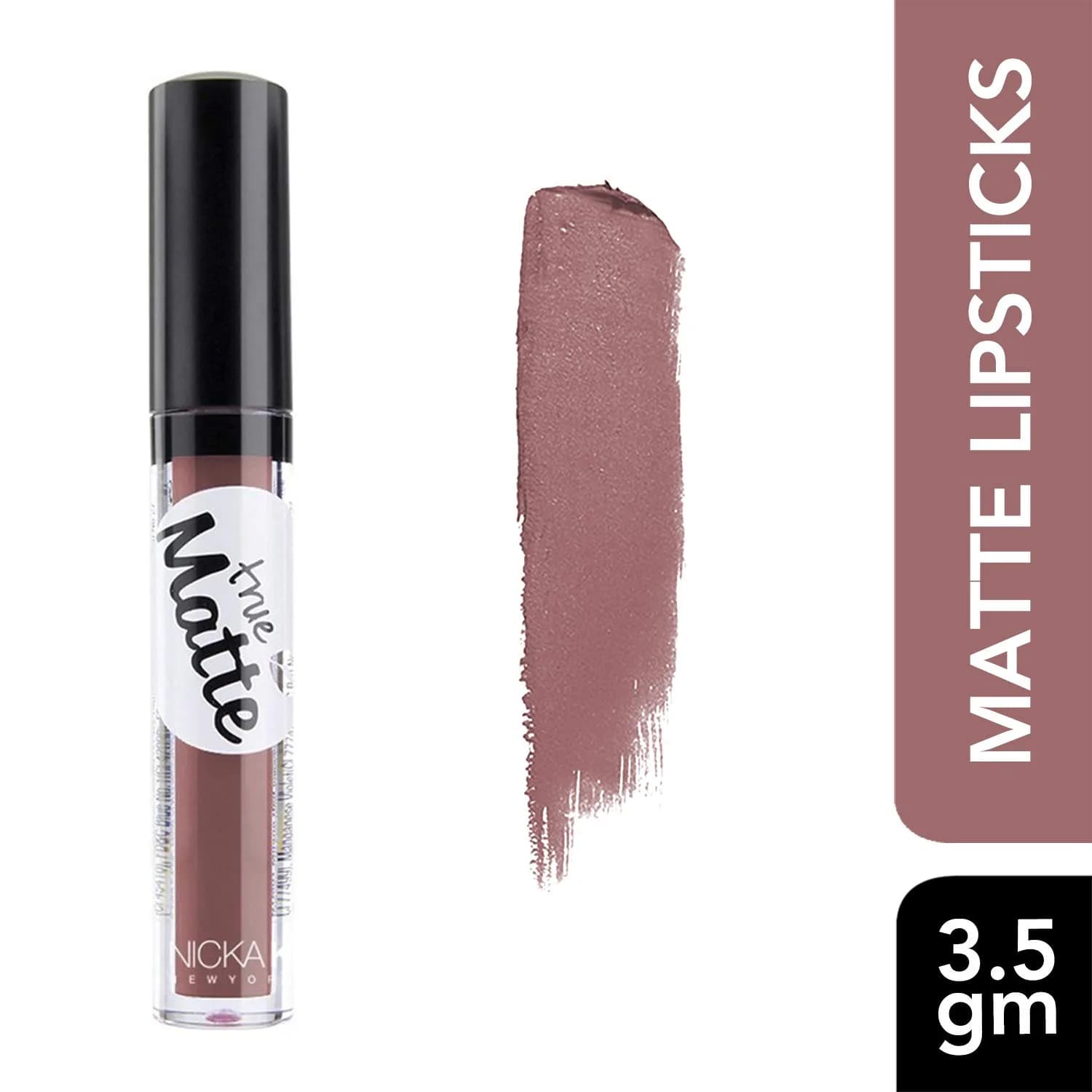 NICKA K NEW YORK True Matte Lip Color Turkish Rose NTM10 0.12 oz (3.4g) | Long-Lasting Matte Finish - view 2