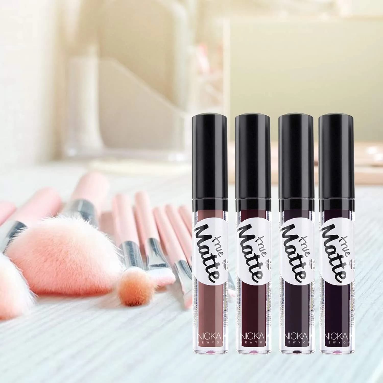 NICKA K NEW YORK True Matte Lip Color Turkish Rose NTM10 0.12 oz (3.4g) | Long-Lasting Matte Finish - view 4
