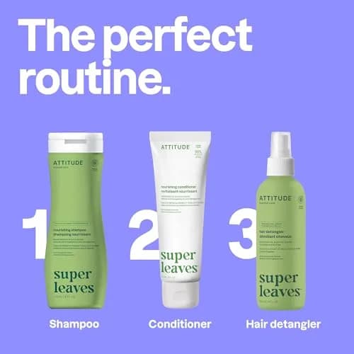 ATTITUDE Nourishing Hair Shampoo for Dry and Damaged Hair, 473ml (16 Fl Oz) | EWG Verified, Vegan Formula thumbnail 6