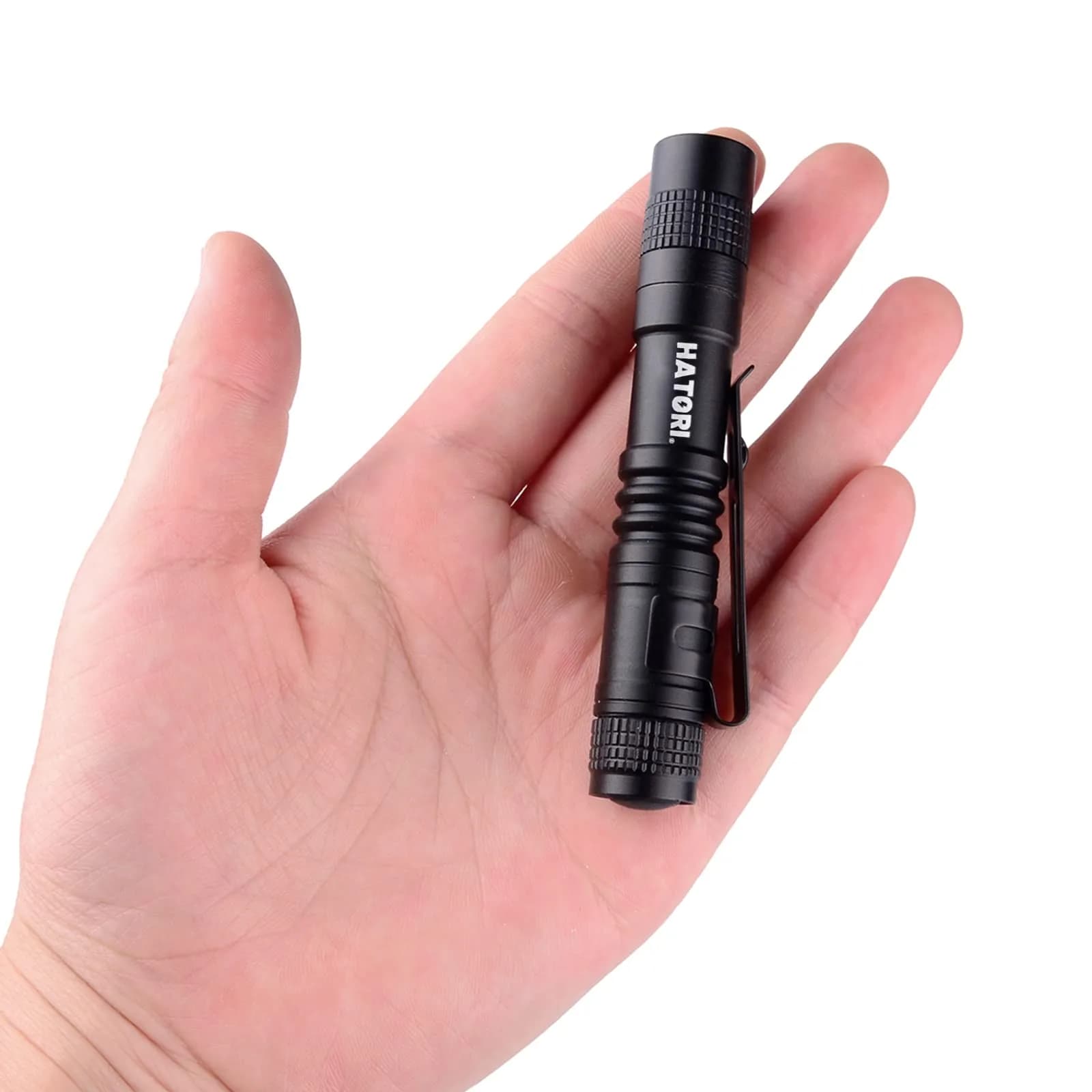 HATORI LED Mini Flashlight 3.55Inch | Bright Pocket Handheld Torch for Camping & Emergency - main product image