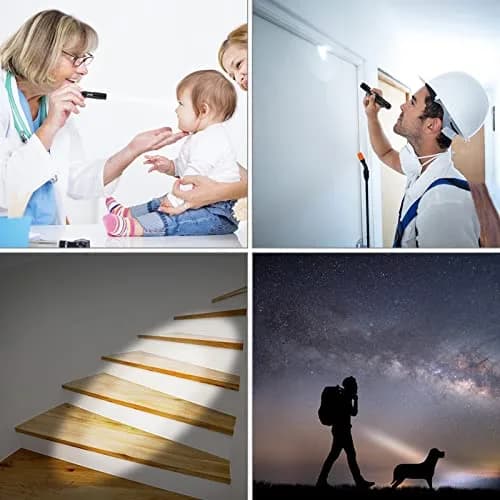 HATORI LED Mini Flashlight 3.55Inch | Bright Pocket Handheld Torch for Camping & Emergency thumbnail 4