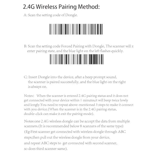 Symcode Bluetooth Wireless Barcode Scanner with Auto-Sensing Stand & 2D QR Reader | 280g (9.88 oz) thumbnail 9