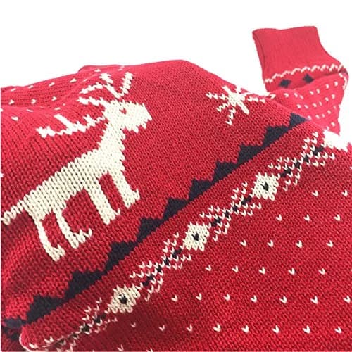 MULLSAN Children's Christmas Sweater 4T (1.8 kg) | Festive Red2 Pullover thumbnail 4