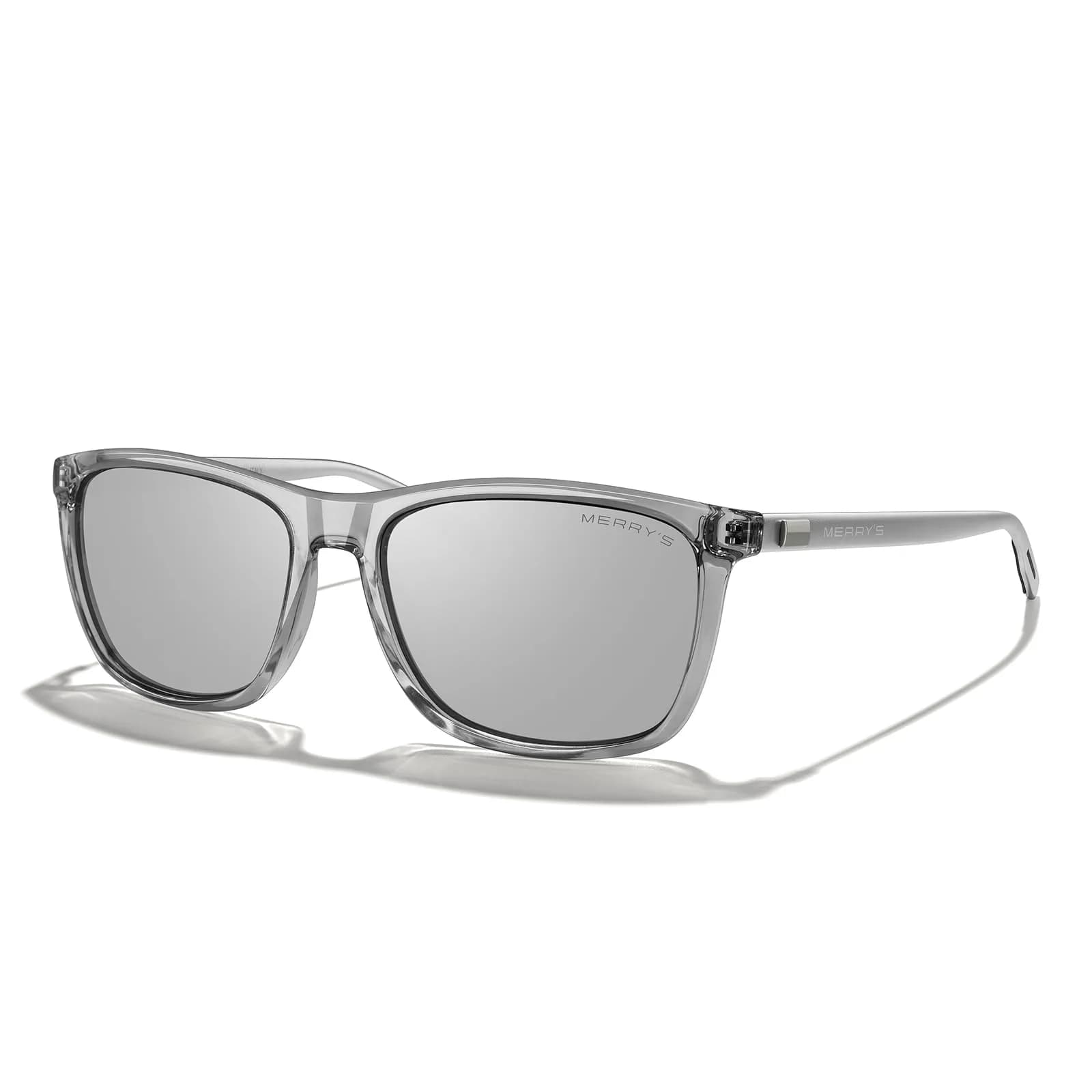 MERRY'S Square Polarized Sunglasses for Men Women Aluminum Temples | UV400 Polarized Lenses, Unisex