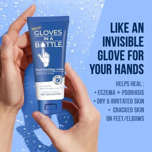 Gloves In A Bottle Shielding Lotion 3.4 Fl Oz (2-Pack) | Deep Hydration & Skin Barrier Repair thumbnail 7