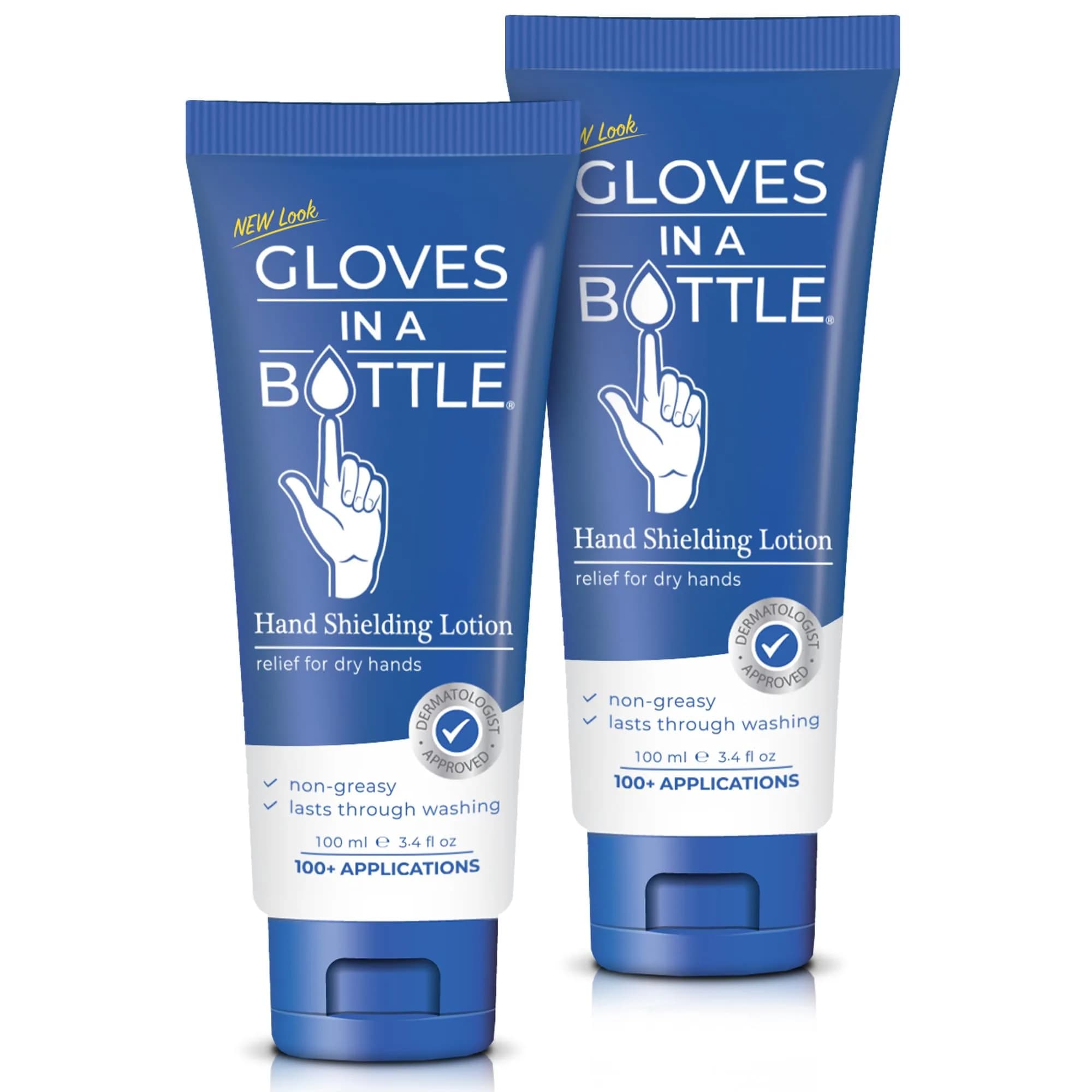 Gloves In A Bottle Shielding Lotion for Dry Skin 3.4 oz | Protects & Restores Cracked Skin — Original
