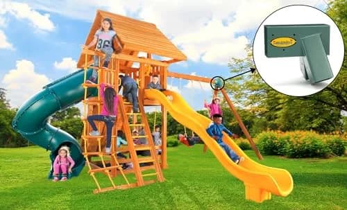 Eastern Jungle Gym Easy 1-2-3 A-Frame 2 Brackets | Heavy Duty Steel Playground Hardware thumbnail 5