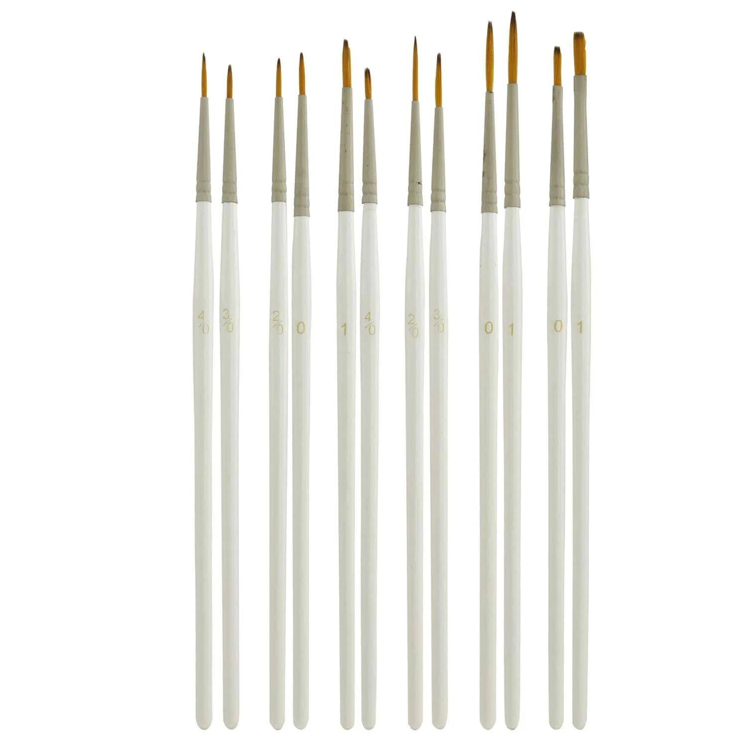 U.S. Art Supply Miniature Detail Paint Brush Set - 12 Miniature Brushes | Precision Fine Detail Art Tools — 12-Piece