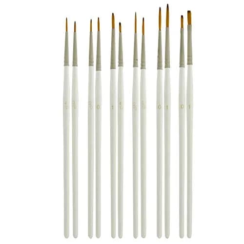 U.S. Art Supply Miniature Detail Paint Brush Set - 12 Miniature Brushes | Precision Fine Detail Art Tools thumbnail 1
