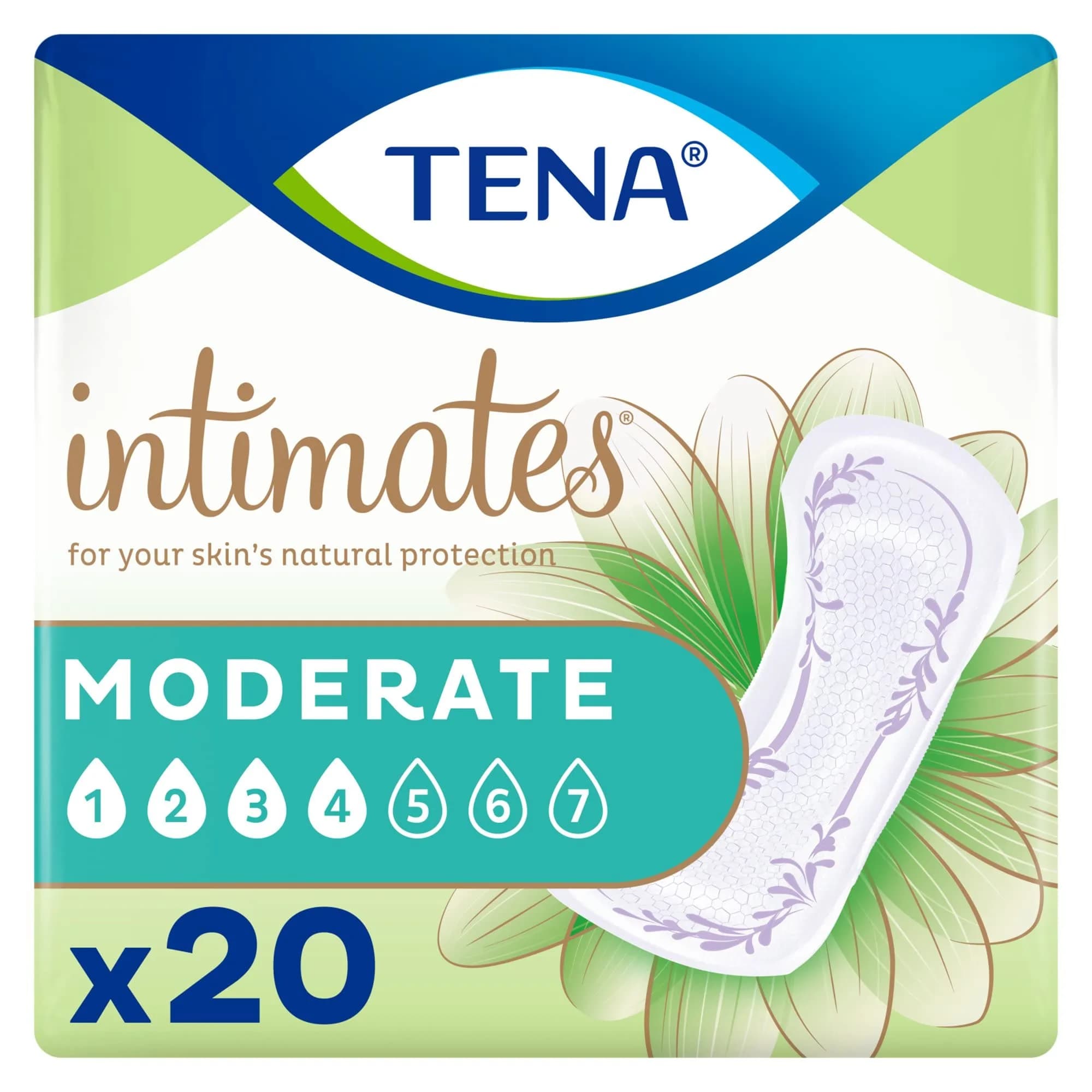 TENA Sensitive Care Moderate Incontinence Pads for Women, Regular, 20 ct | Dermatologist Approved by Skin Health Alliance - view 7