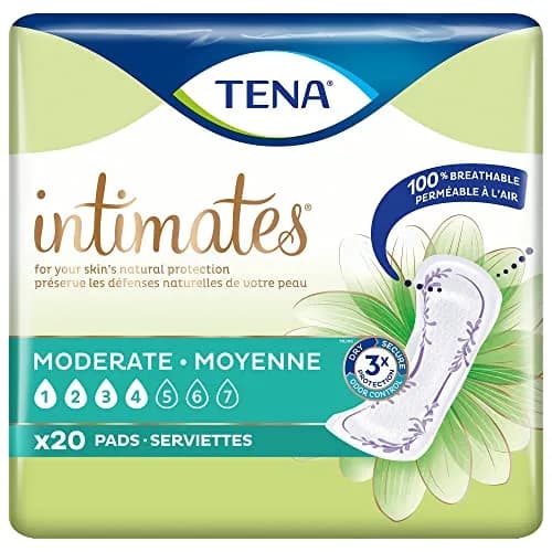 TENA Sensitive Care Moderate Incontinence Pads for Women, Regular, 20 ct | Dermatologist Approved by Skin Health Alliance thumbnail 2